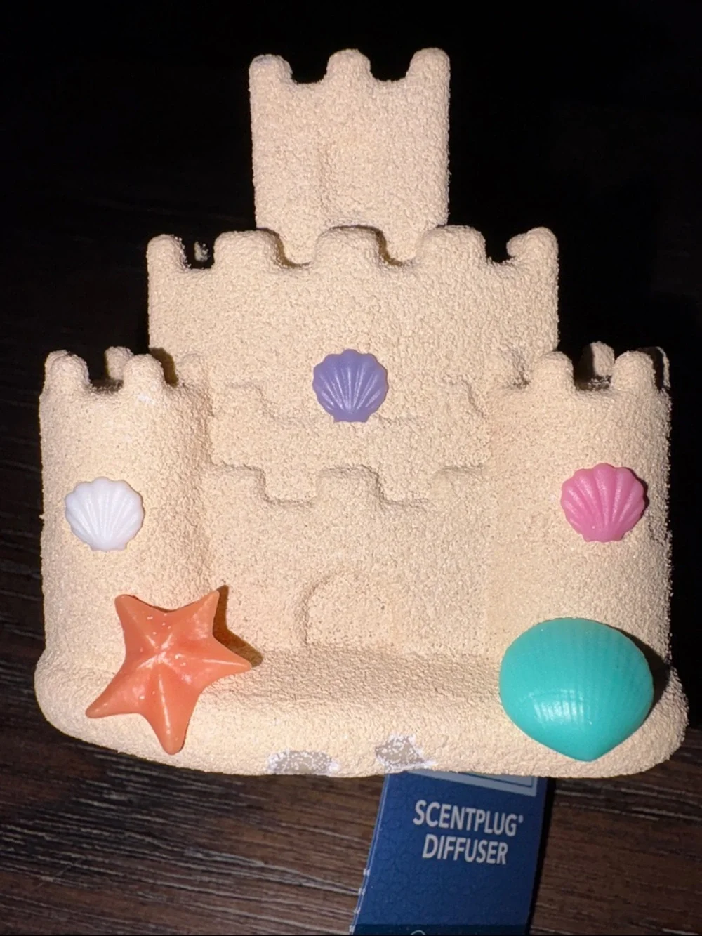 Yankee Candle Sandcastle ScentPlug diffuser with Teal Accent with light new